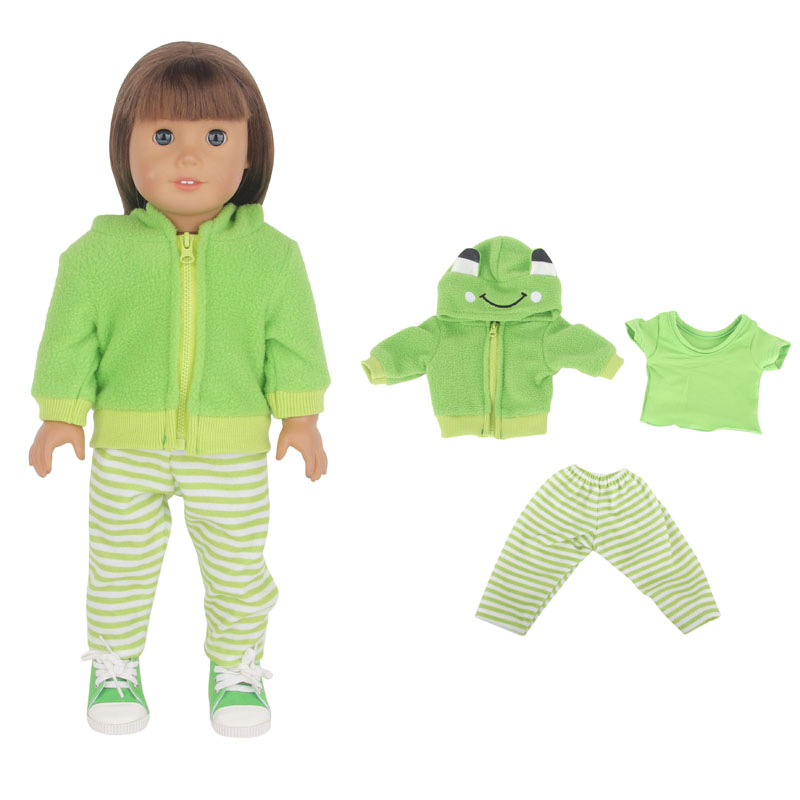 18 inch doll clothes doll frog clothes 3 Set-CL-0064插图