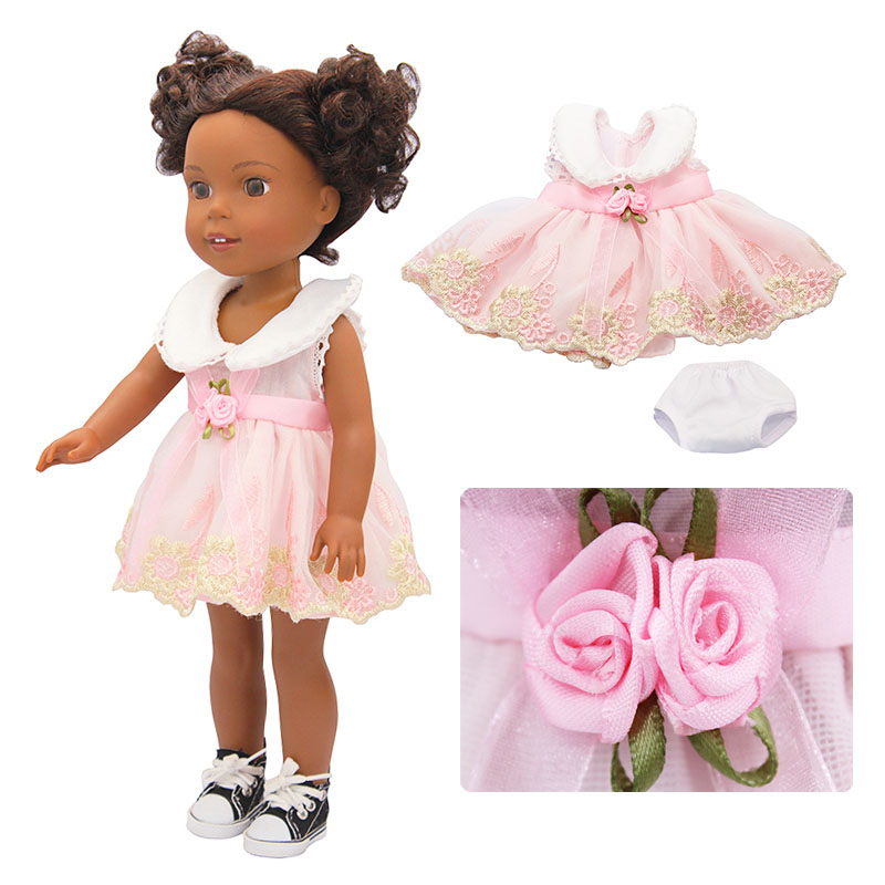 18 inch doll clothes doll pink flamingo dress-CL-0066-1插图