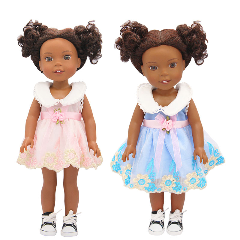 14 inch doll clothes doll pink rose dress-CL-0067-2插图3