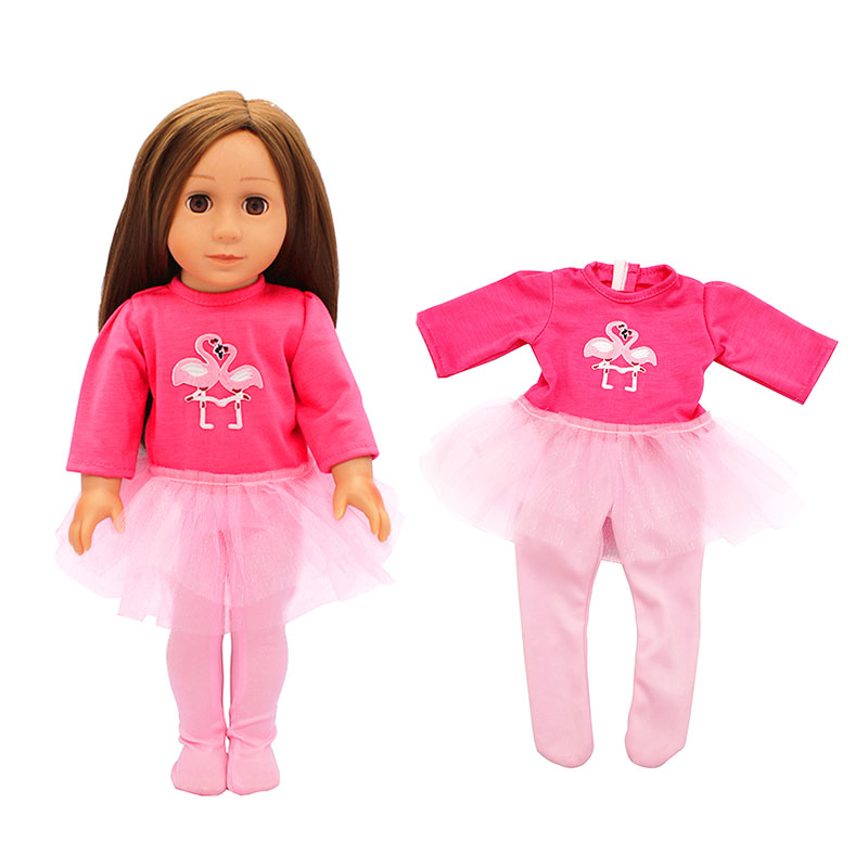 18 inch doll clothes doll rose flamingo dress-CL-0066-4插图