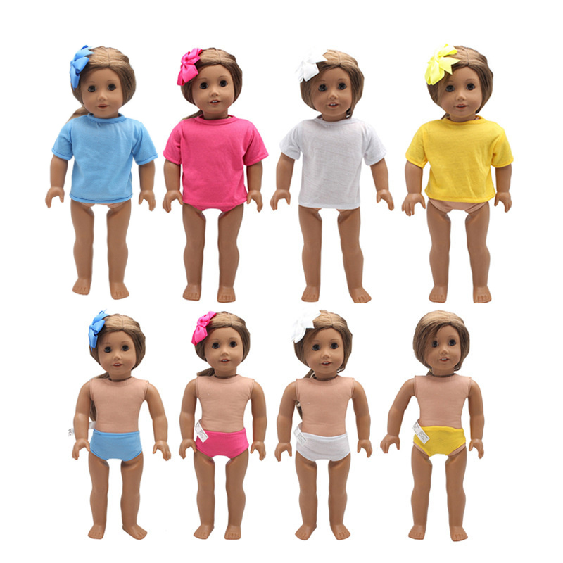 18 inch doll clothes doll short sleeve panty set-CL-0026-4插图