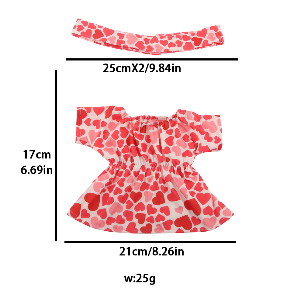 18 Inch Doll Clothes Doll Red Bandana Dress-CL-0002插图1