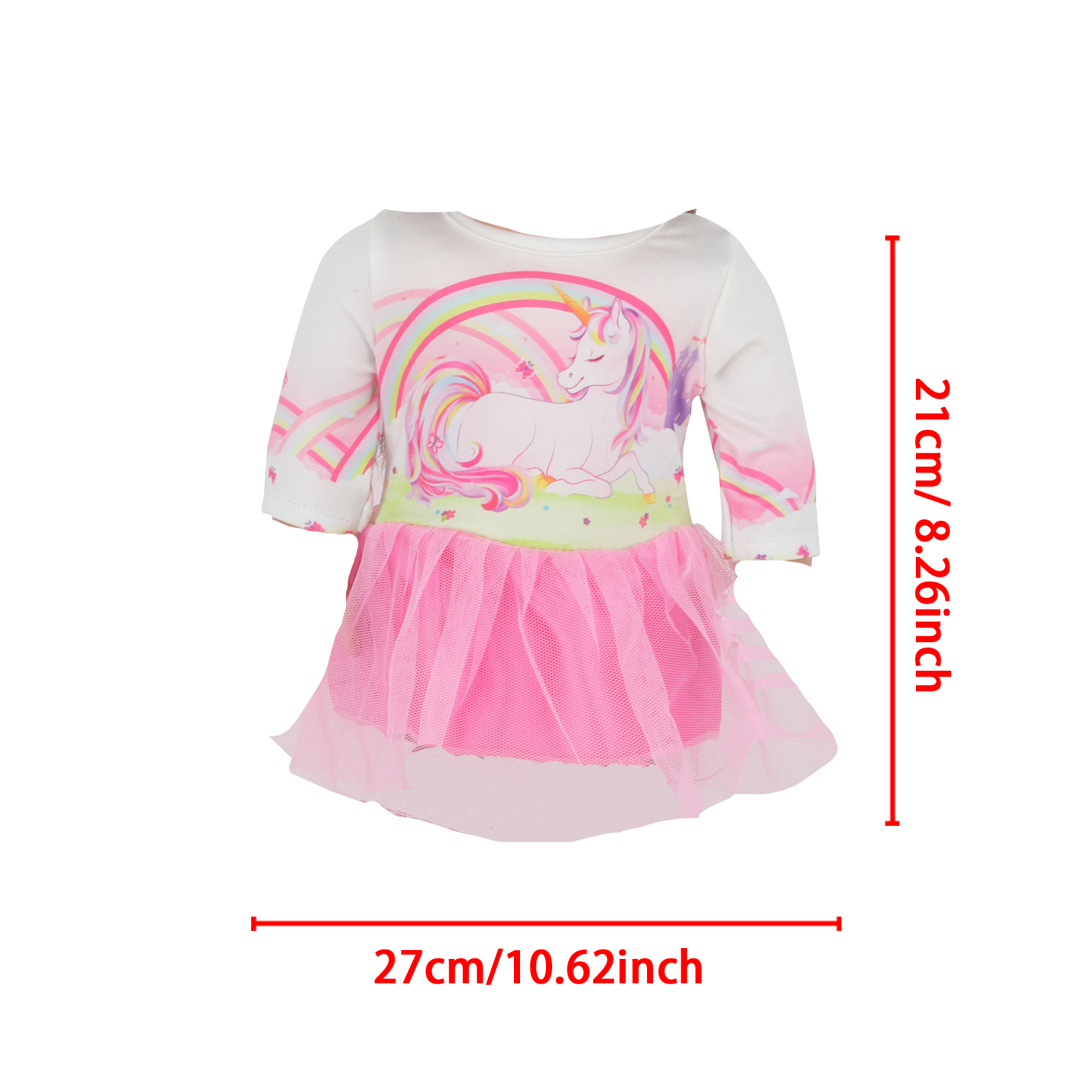 18 Inch Doll Clothes Doll Unicorn Dress-CL-0016插图1