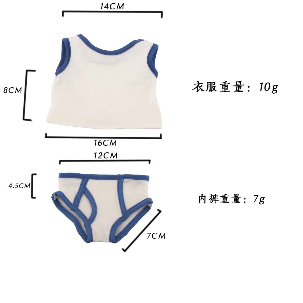18 Inch Doll Clothes Doll Singlet-CL-0003插图1