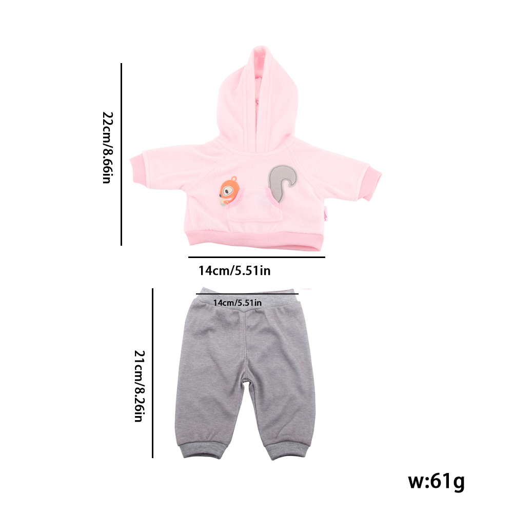 18 inch doll clothes doll squirrel pink clothes-CL-0037插图1