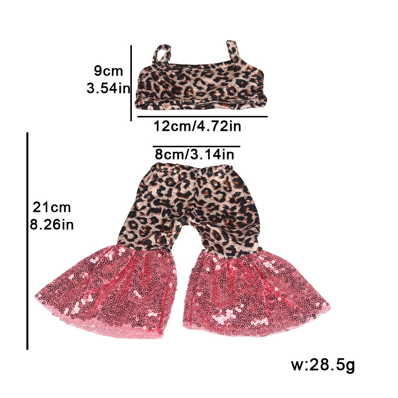 18 inch doll clothes doll leopard print jumpsuit-CL-0093插图2