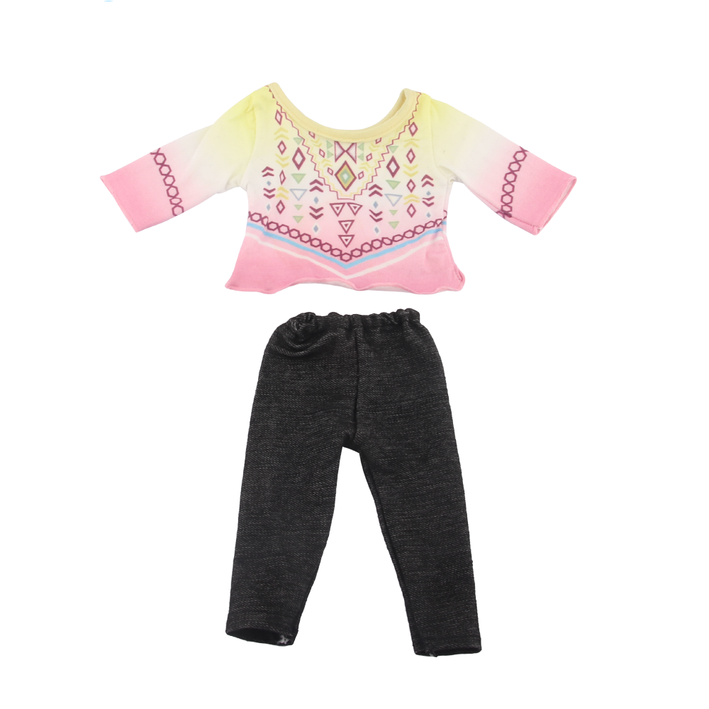 18 Inch Doll Clothes Doll Long Sleeves and Pants-CL-0012插图