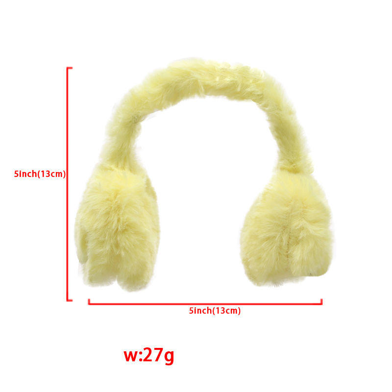 18 inch doll accessories Smile yellow doll earmuff-BE-0006插图3