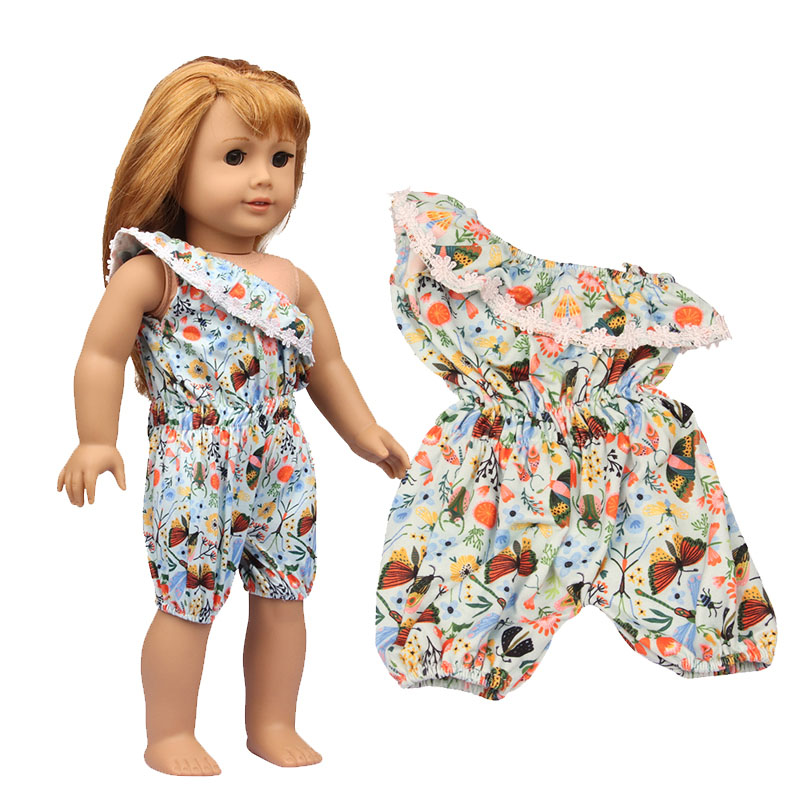 18 inch doll clothes doll flower one-piece suit-CL-0124插图1