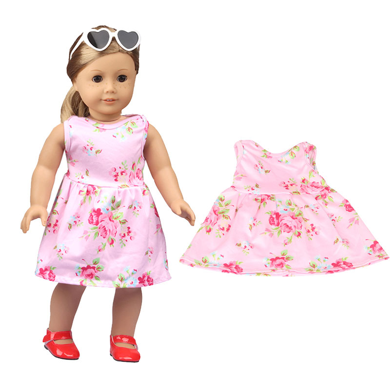 18 inch doll clothes doll camellias dress + panties-CL-0128插图