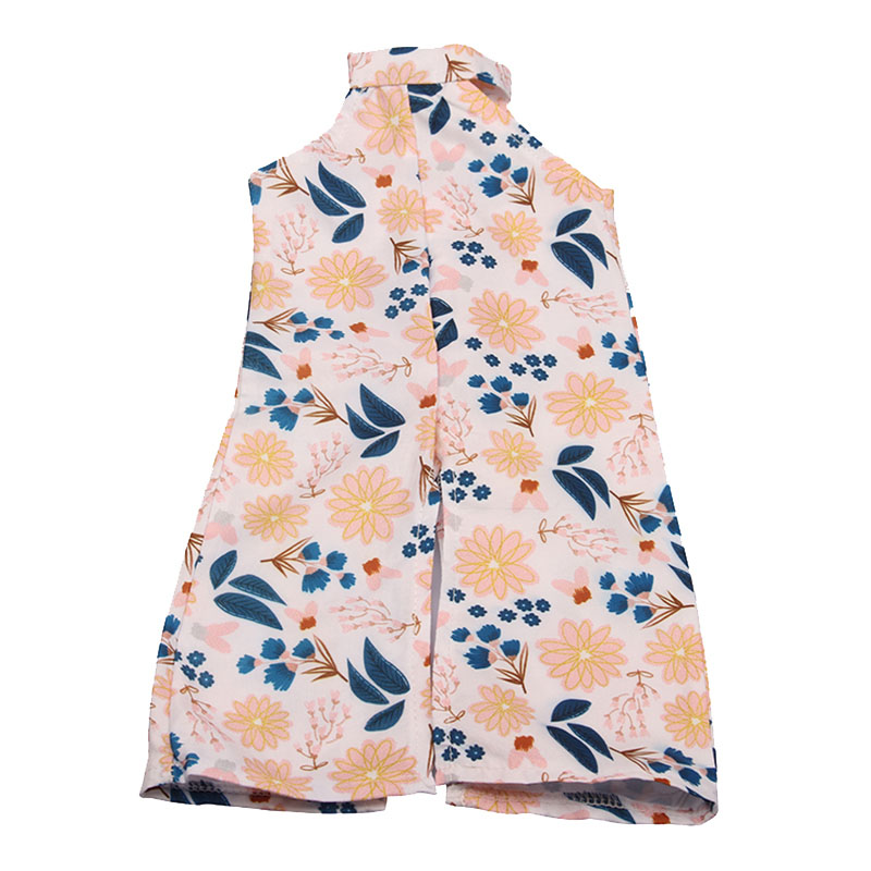 18 inch doll clothes doll leaf print sleeveless dress-CL-0130插图2