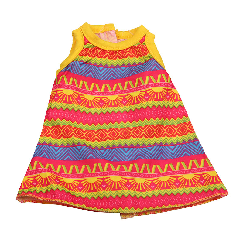 18 inch doll clothes doll colorful sleeveless dress-CL-0135插图2