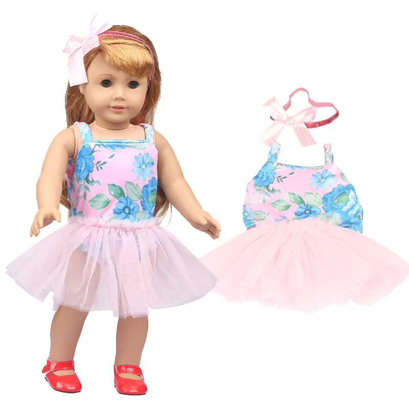 18 inch doll clothes doll lotus mesh skirt + hairband-CL-0160插图