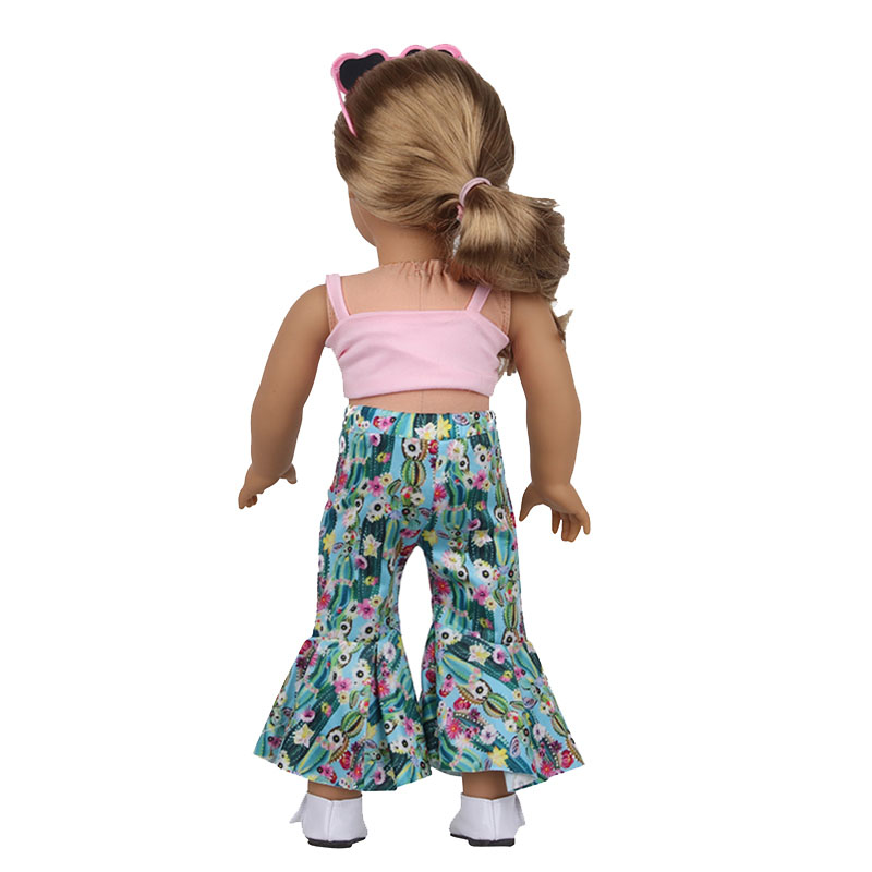 18 inch doll clothes doll floral pants + wrap-CL-0179插图4