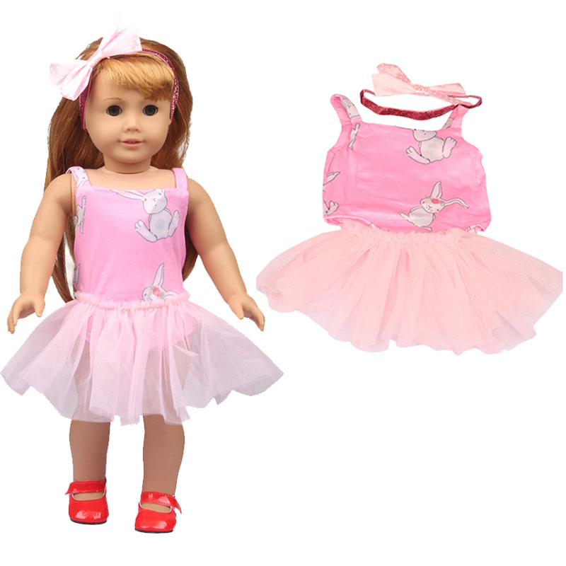 18 inch doll clothes doll rabbit skirt set-CL-0129插图