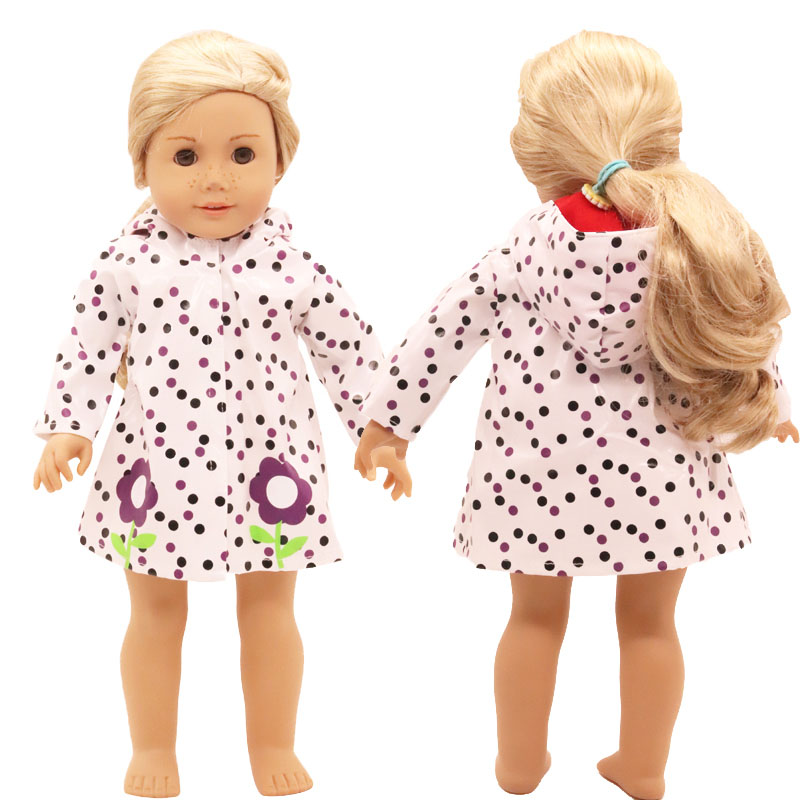 18 inch doll clothes doll raincoat set-CL-0171插图1