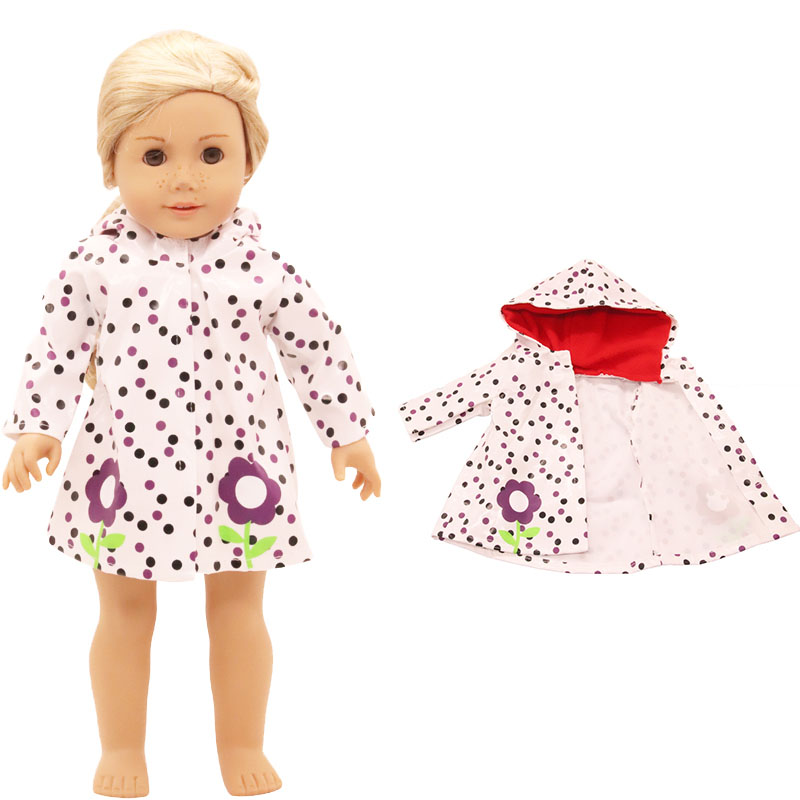 18 inch doll clothes doll raincoat set-CL-0171插图
