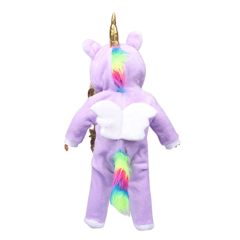 18 inch doll clothes doll winged unicorn pajamas-CL-0152插图5