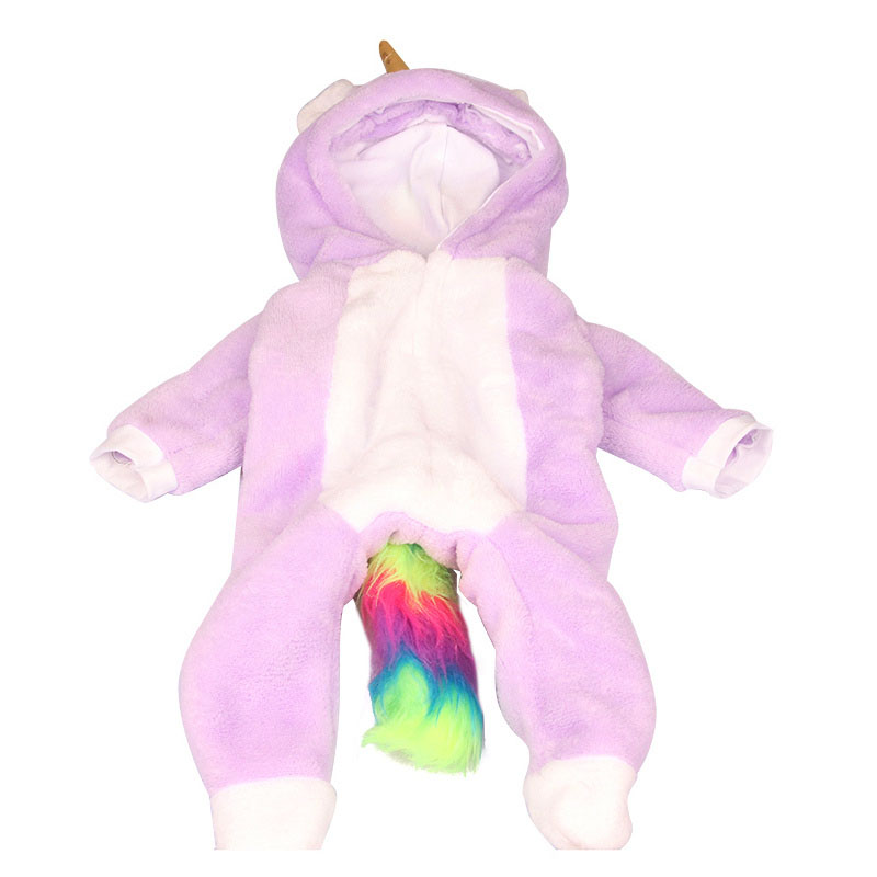 18 inch doll clothes doll winged unicorn pajamas-CL-0152插图