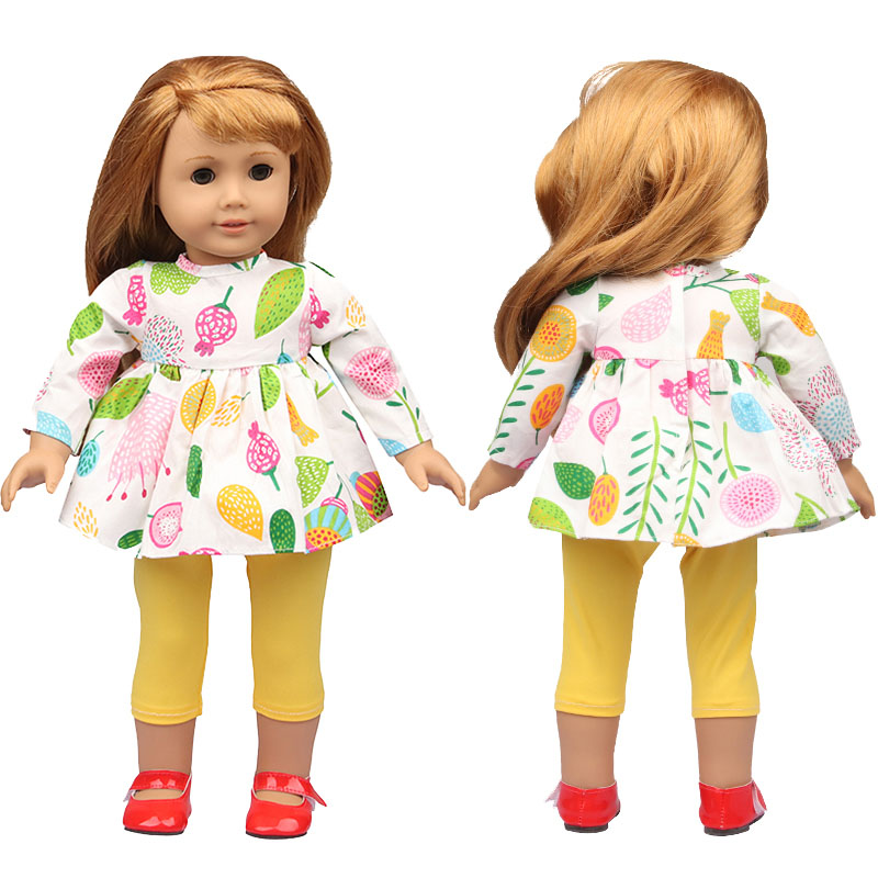 18 inch doll clothes doll fruit skirt + pants-CL-0173插图1