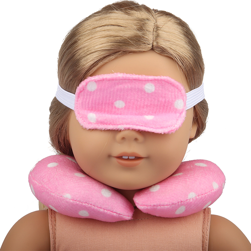 18 inch doll accessories doll eyemask U-shape pillow-BE-0009插图