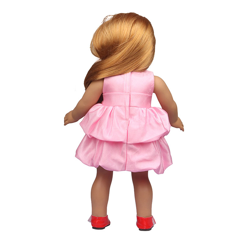 18 inch doll clothes doll puffy dress + doll bag-CL-0107插图5