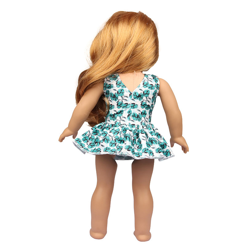 18 inch doll clothes doll leaf pattern skirt set-CL-0126插图4