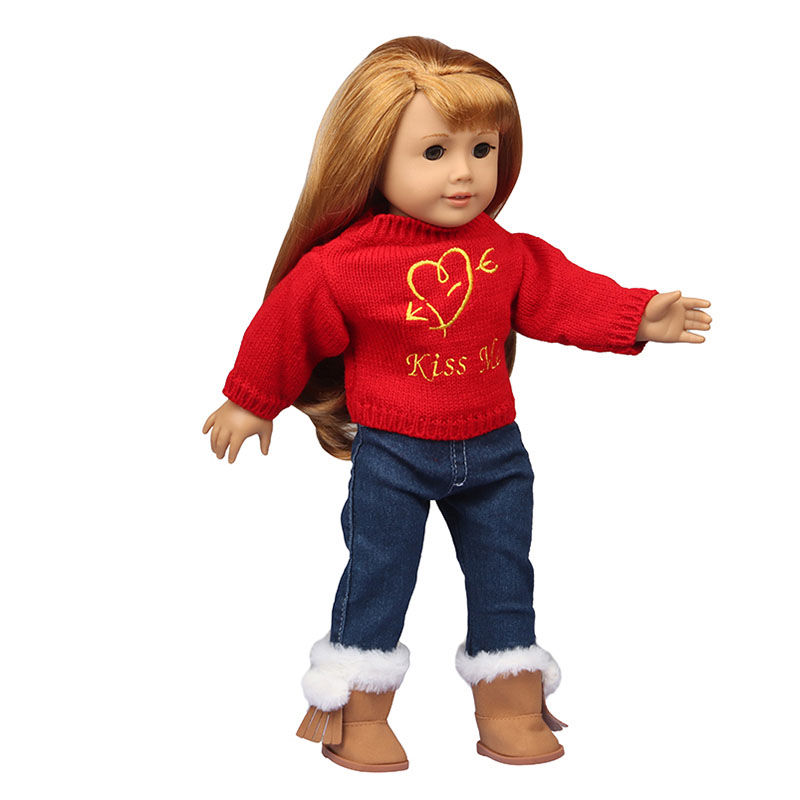 18 inch doll clothes doll one arrow through the heart sweater set-CL-0163插图5