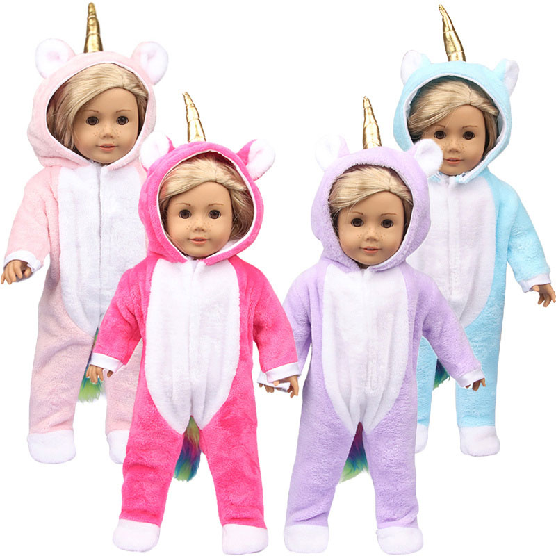 18 inch doll clothes doll winged unicorn pajamas-CL-0152插图4