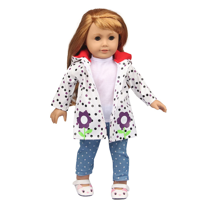 18 inch doll clothes doll raincoat set-CL-0171插图3