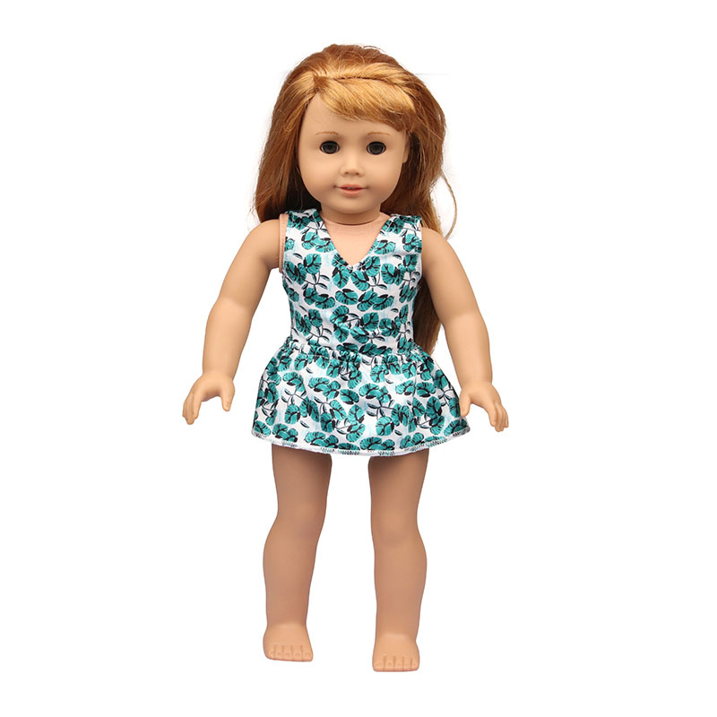 18 inch doll clothes doll leaf pattern skirt set-CL-0126插图3
