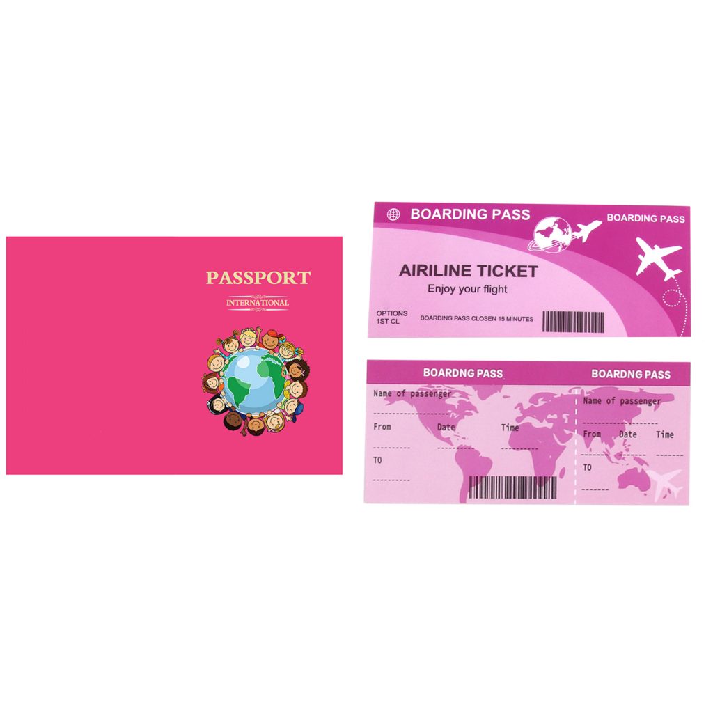 18 inch doll accessories doll mini toy tickets dollar passport-BE-0021插图