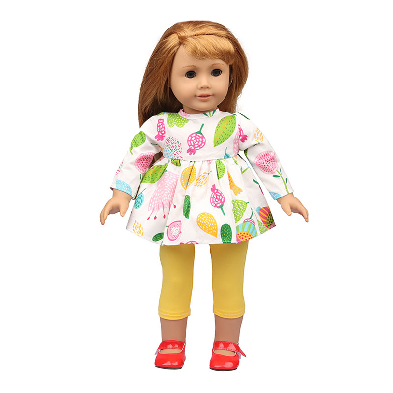 18 inch doll clothes doll fruit skirt + pants-CL-0173插图3