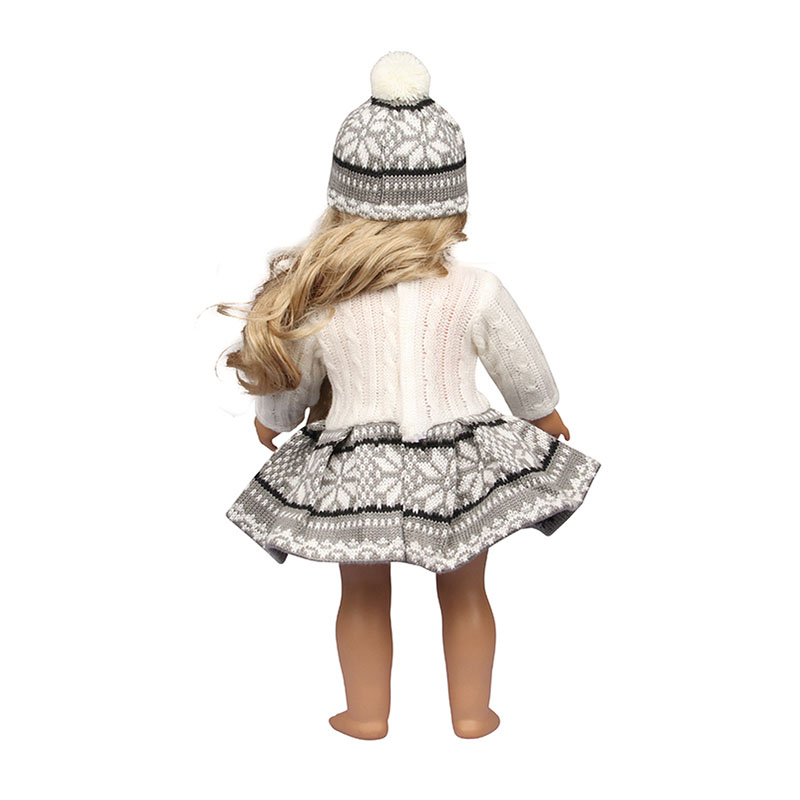 18 inch doll clothes doll knit dress + hat-CL-0145/CL-0146插图4