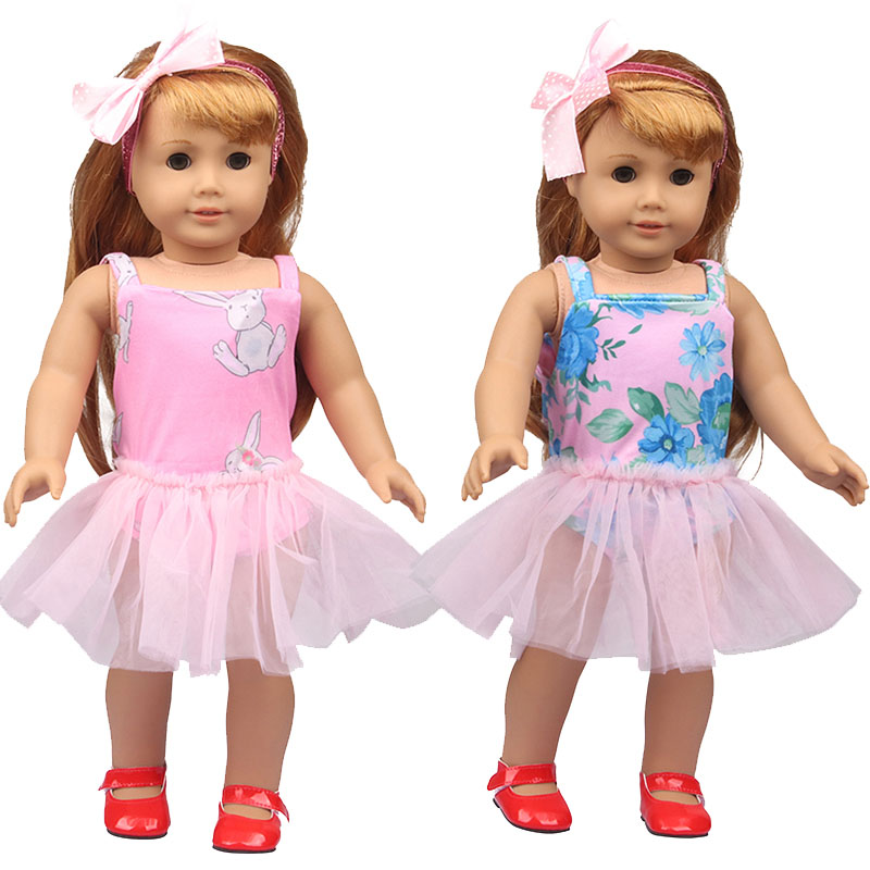 18 inch doll clothes doll lotus mesh skirt + hairband-CL-0160插图2