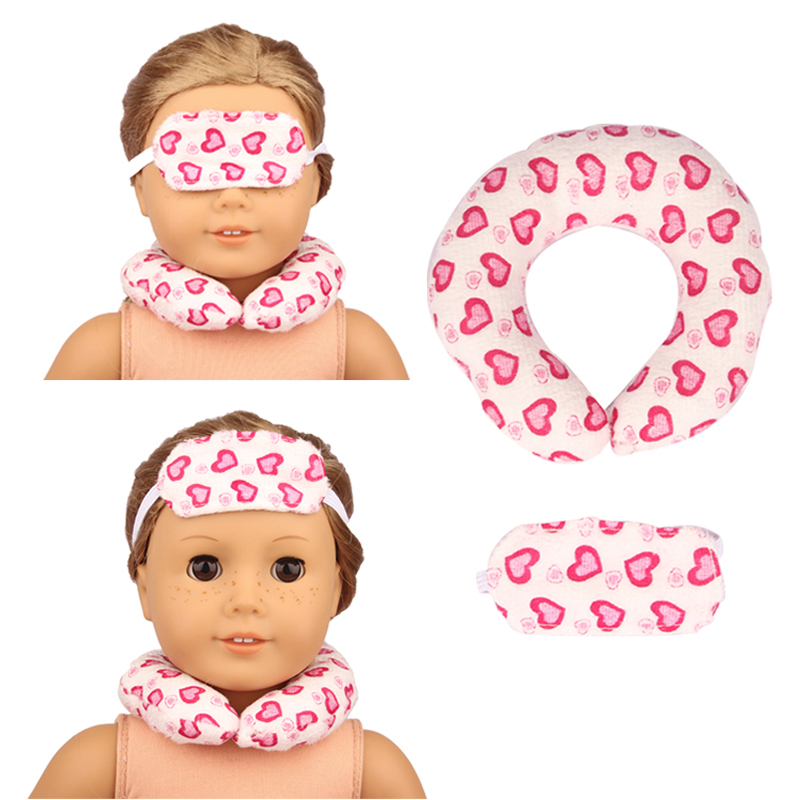 18 inch doll accessories doll mini toy doll U-shape pillow-BE-0030插图