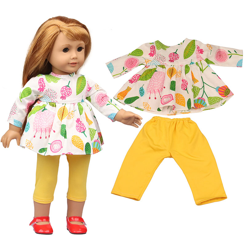 18 inch doll clothes doll fruit skirt + pants-CL-0173插图