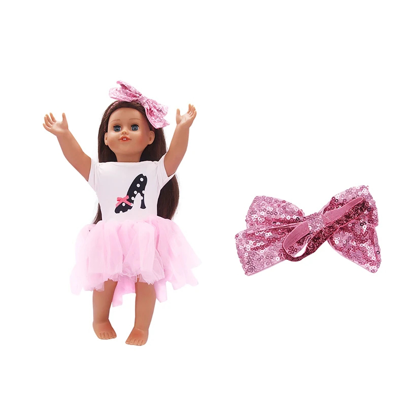 18 inch doll accessories doll bow hair rope-BE-0011插图3
