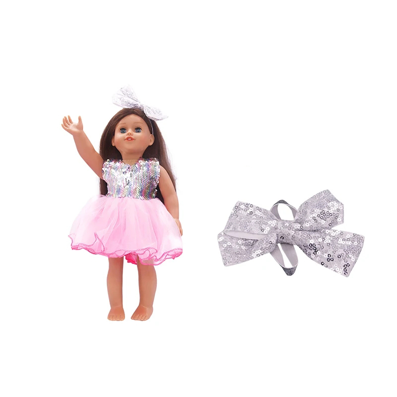 18 inch doll accessories doll bow hair rope-BE-0011插图1