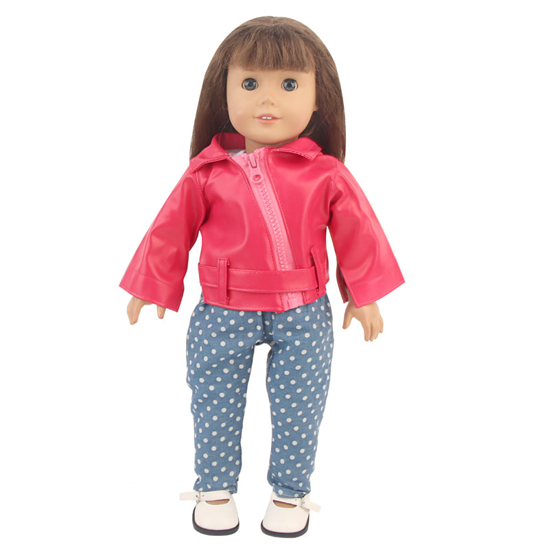 18 inch doll clothes doll leather suit-CL-0136插图4