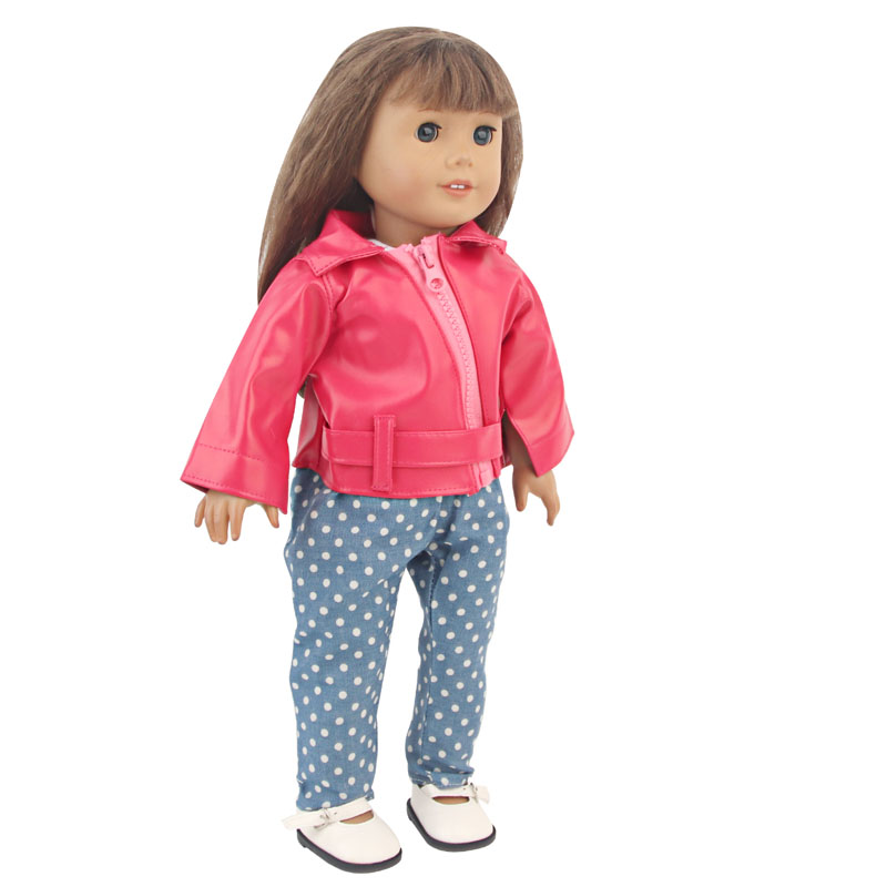18 inch doll clothes doll leather suit-CL-0136插图6