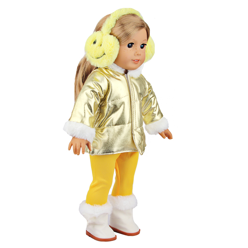 18 inch doll accessories Smile yellow doll earmuff-BE-0006插图2