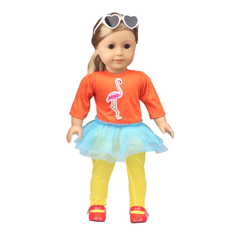 18 inch doll clothes doll flamingo dress-CL-0116插图4