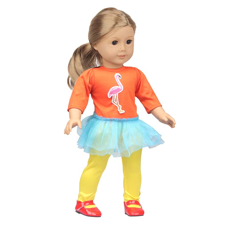 18 inch doll clothes doll flamingo dress-CL-0116插图6