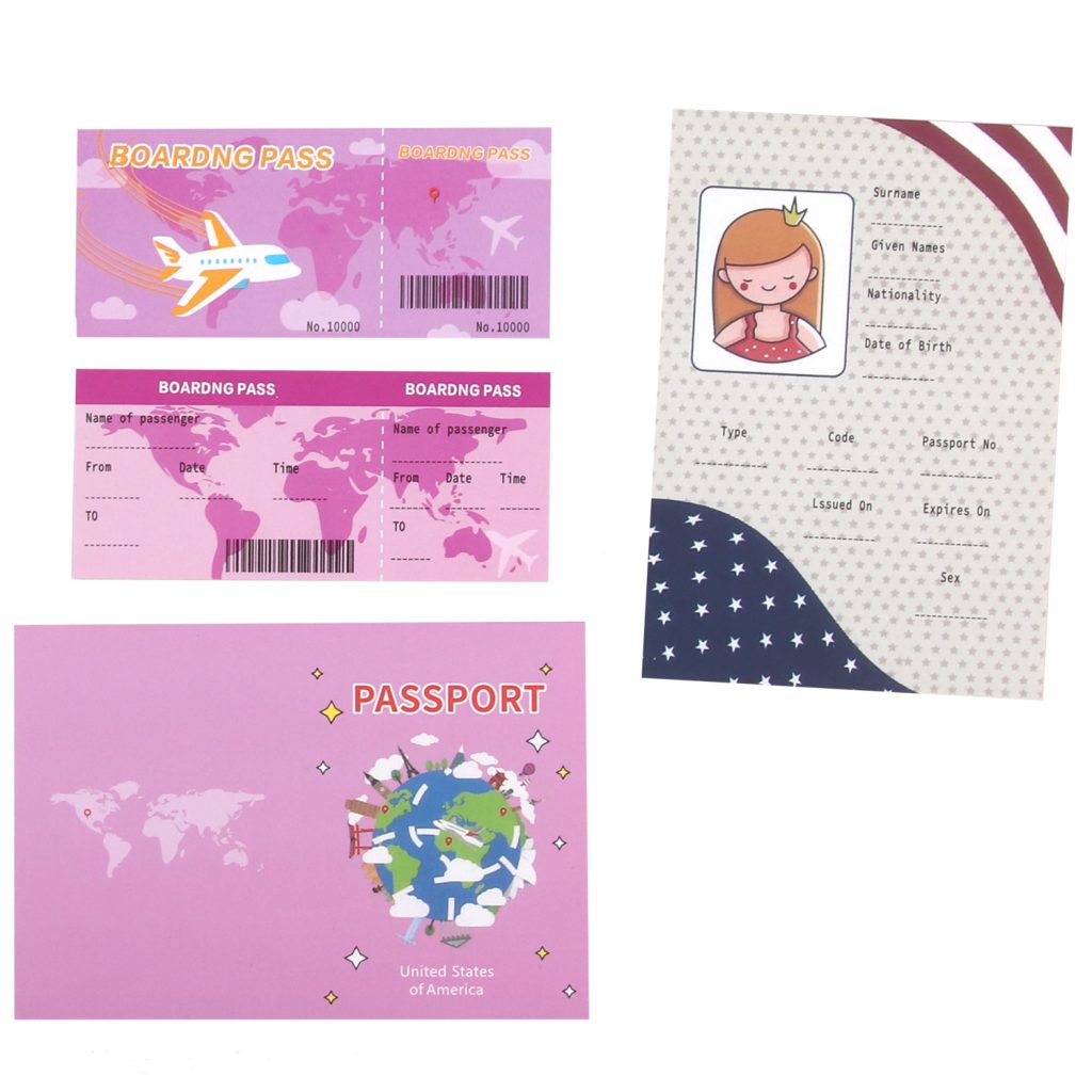 18 inch doll accessories doll mini toy tickets dollar passport-BE-0021插图2