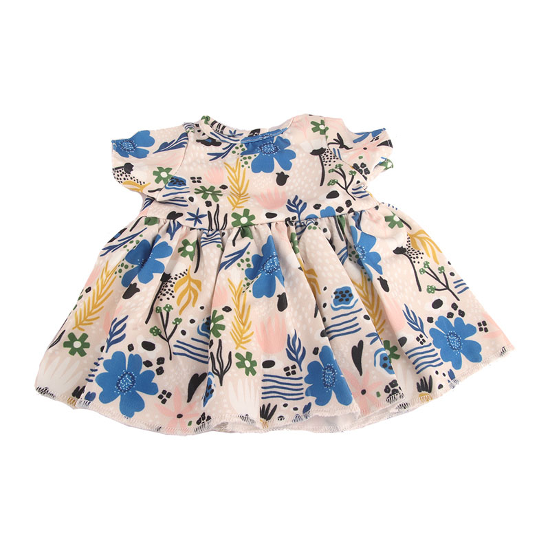 18 inch doll clothes doll milk silk floral dress-CL-0111插图2