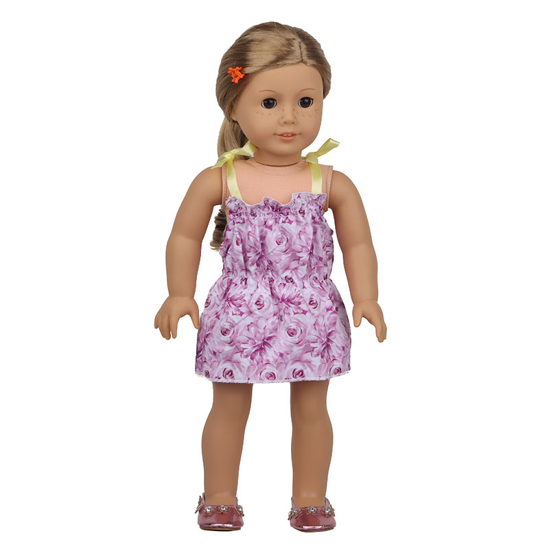 18 inch doll clothes doll floral halter dress-CL-0182插图3