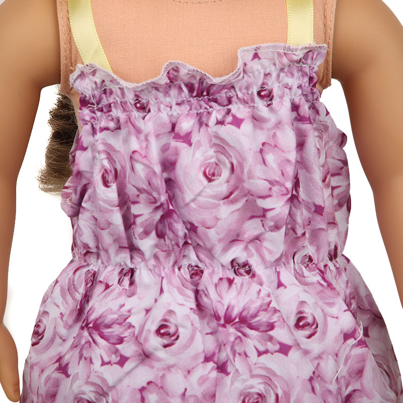 18 inch doll clothes doll floral halter dress-CL-0182插图2
