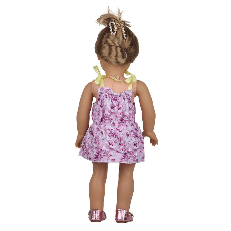 18 inch doll clothes doll floral halter dress-CL-0182插图4