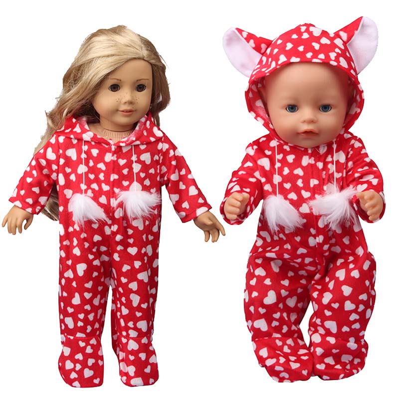 18 inch doll clothes doll littered with love little fox bodysuit (without doll)-CL-0210插图